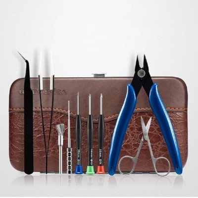 Tel Pamuk Sarım Kiti - Gerekli Herşey (Deri Kaplama Çantalı + 9 Parça) Tel Pamuk Sarım Kiti - Gerekli Herşey (Deri Kaplama Çantalı + 9 Parça)